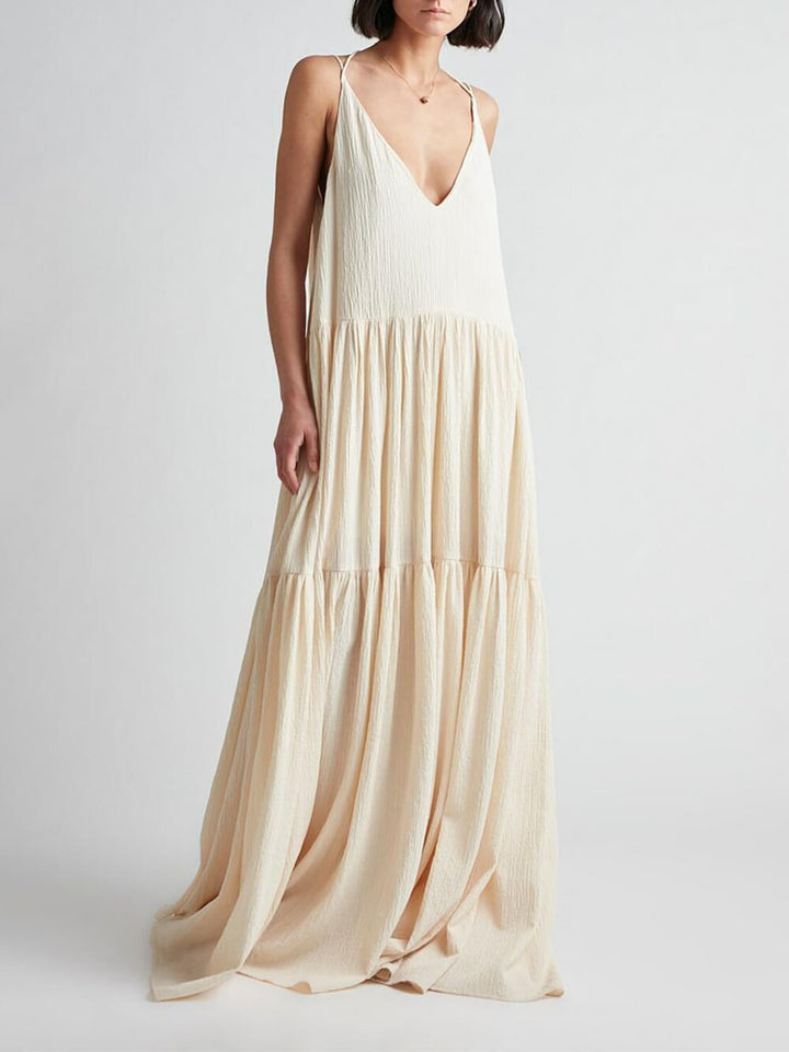 Stylish maxi dress with flowing cut - Liana