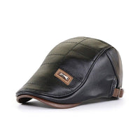 Retro Herren Lederbaskenmütze - HeritageCap