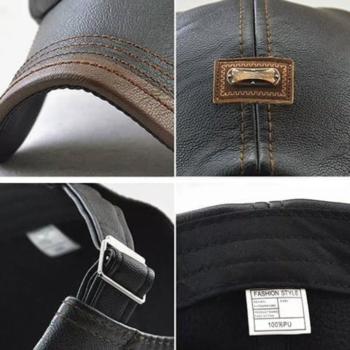Retro Herren Lederbaskenmütze - HeritageCap