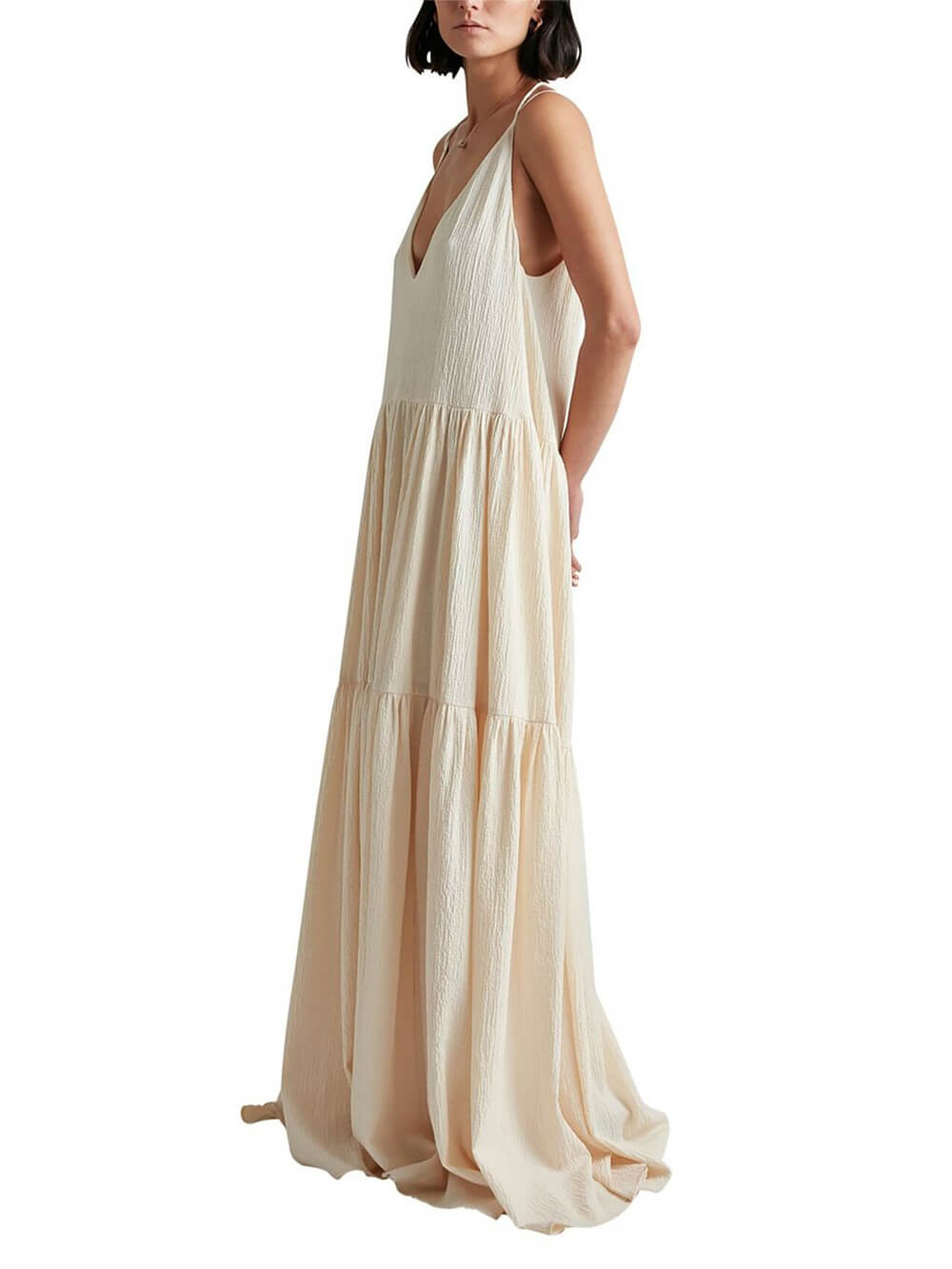Stylish maxi dress with flowing cut - Liana