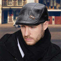 Retro Herren Lederbaskenmütze - HeritageCap