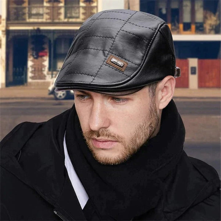 Retro Herren Lederbaskenmütze - HeritageCap