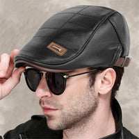 Retro Herren Lederbaskenmütze - HeritageCap