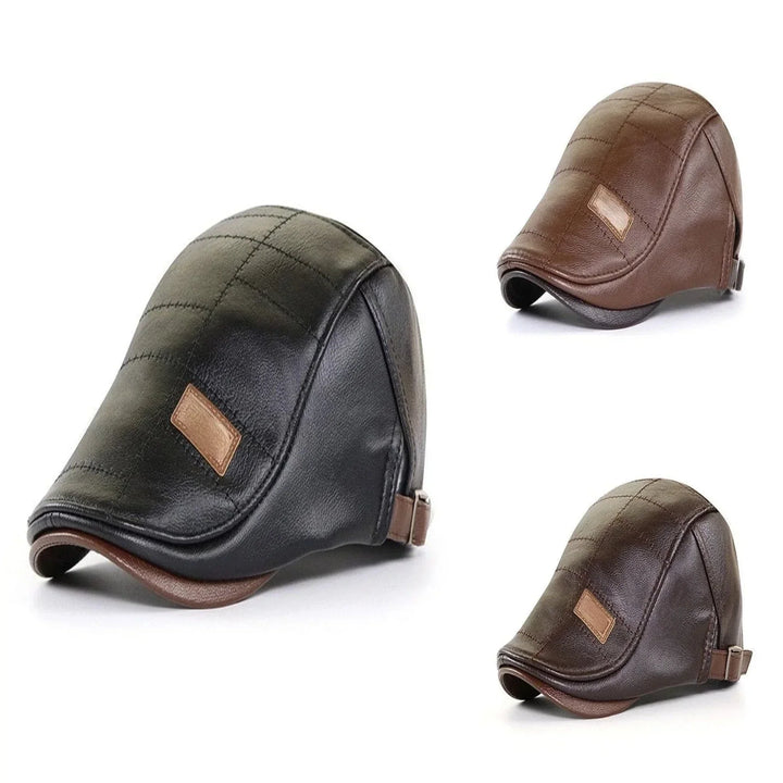 Retro Herren Lederbaskenmütze - HeritageCap