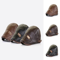 Retro Herren Lederbaskenmütze - HeritageCap