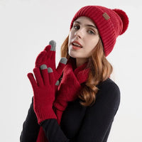 Trendiges Damen Wintermützen-Set - Lara