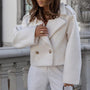 Trendige Kurze Woll Damenjacke - Elly