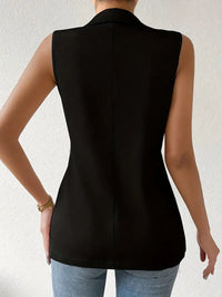 Trendiger Ärmelloser Blazer mit Knopfdetails - Yara