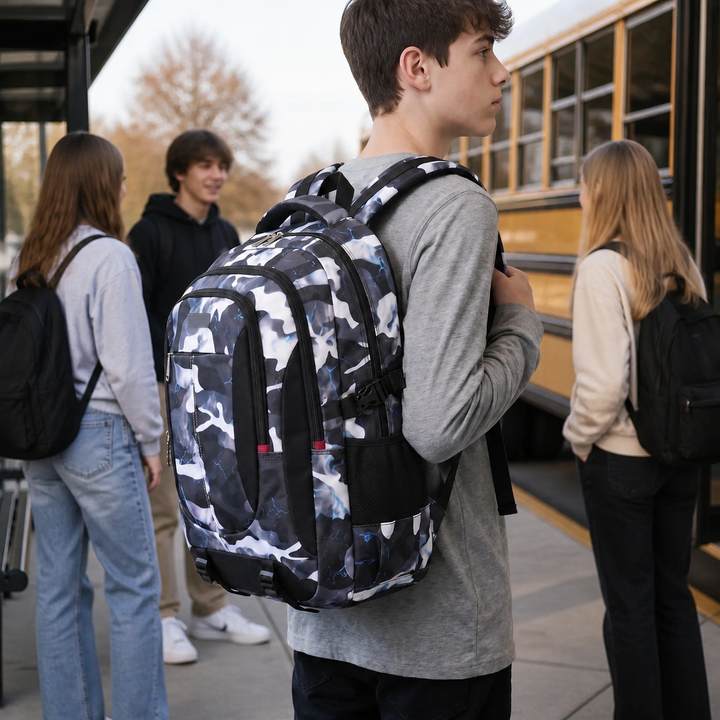 Boxy Schoolrugzak met Vakkenindeling – Vakron