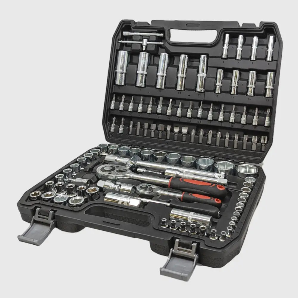 108-piece Chrome Vanadium Socket Set – TorqueMaster