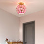 Künstlerische Glas-Deckenlampe mit Blumenmotiv - FlowerHall