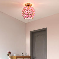 Glas Blumen Deckenleuchte - FloraGlow