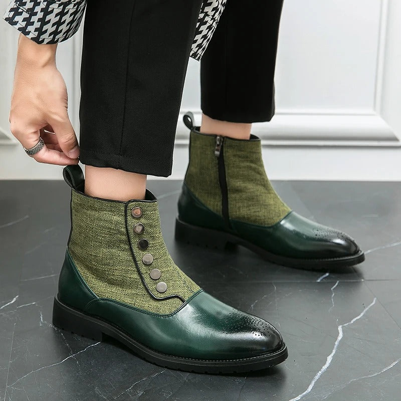 Luxuriöse Herren-Lederstiefel - Levi