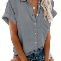 Grace Kragenbluse | Bequemer Knopfverschluss