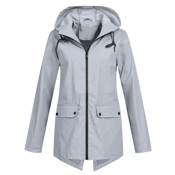 Trendy Dames Regenjas met Capuchon - Liora