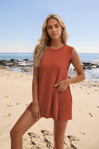 Gestricktes Damen-Sommer-Set mit Bootsausschnitt – Romée