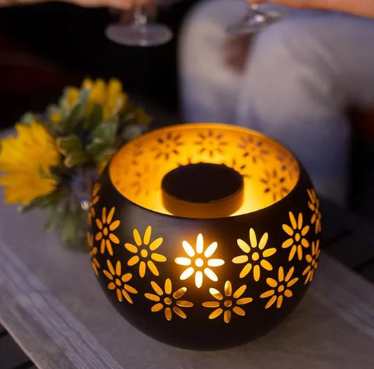Blumen-Kerzenlampe mit Duftverteiler – Fleuris