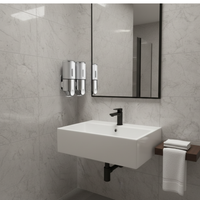 Wall-Mounted Brass Soap Dispenser | Stylish Fit for Bath & Kitchen 2