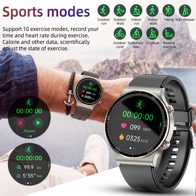 EKG Smartwatch met bloedzuurstof- en hartslagsensor – CardioTrack