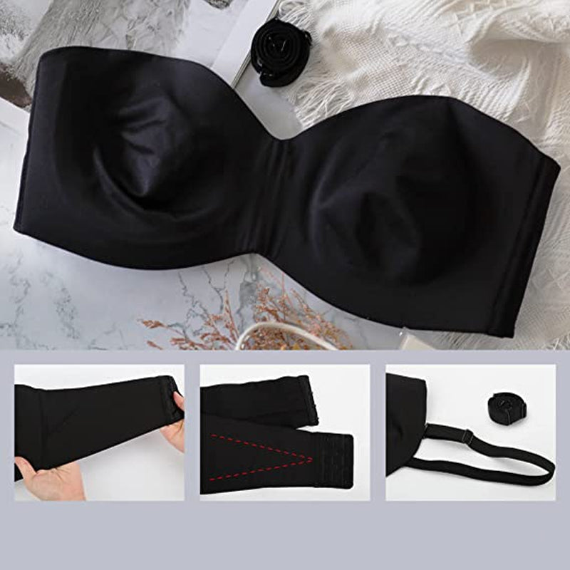 Naadloze Bandeau BH met Afneembare Bandjes – Camille