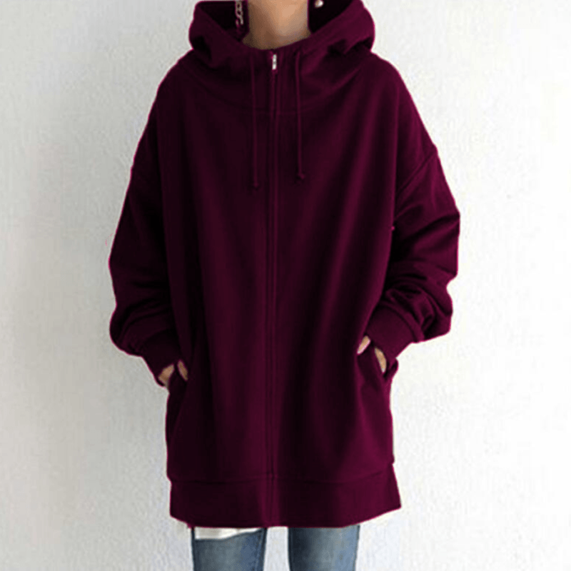 Bequemer Damenpullover mit Kapuze - ComfyHood