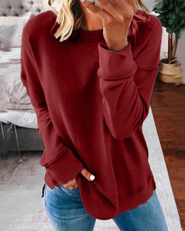 Einfarbiges Damen-Sweatshirt - Serena