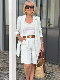 Trendiges Damen-Leinen-Sommer-Set – Camille