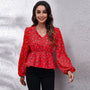 Luftige & bunte Damenbluse mit Muster - Leona