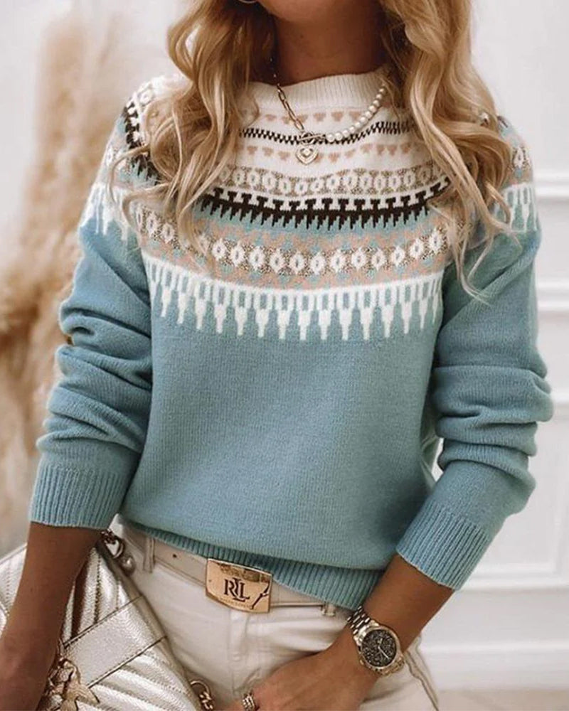 Bequemer Gestrickter Pullover für Damen - CozyKnit