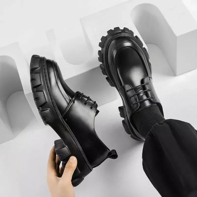 Stilvolle Derbyschuhe mit Dicker Sohle - Ethan