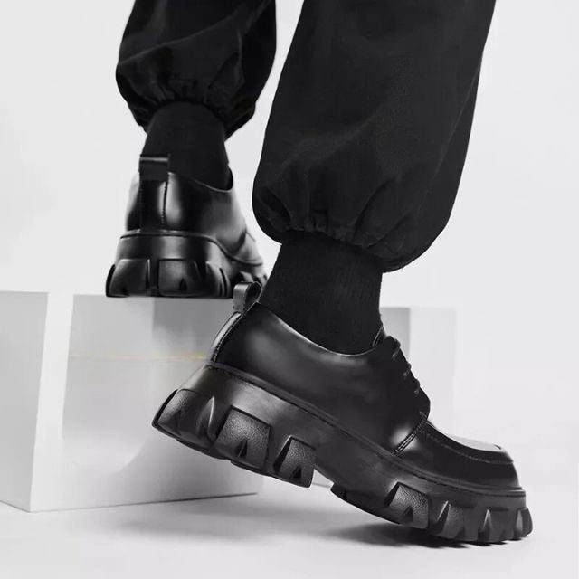 Moderne Lederschuhe mit Dicker Sohle - Ethan