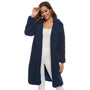 Stilvoller Damen Kunstpelzmantel mit Kapuze - Vivienne