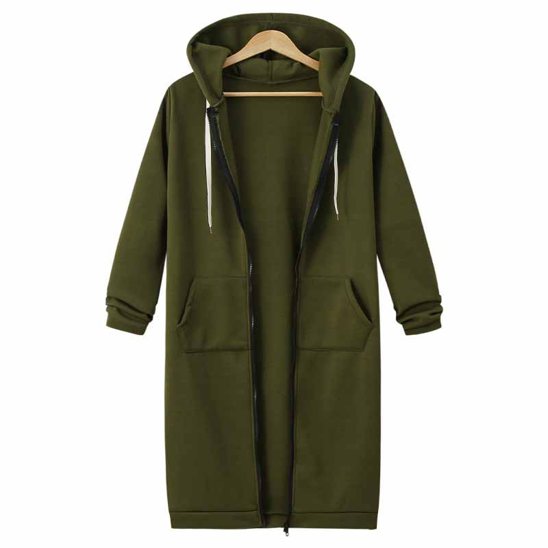 Lässige Lange Damenweste - CozyZip