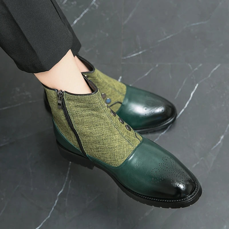 Luxuriöse Herren-Lederstiefel - Levi