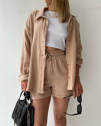 Atmungsaktives Baumwoll-Co-Ord-Set für Damen – Maris