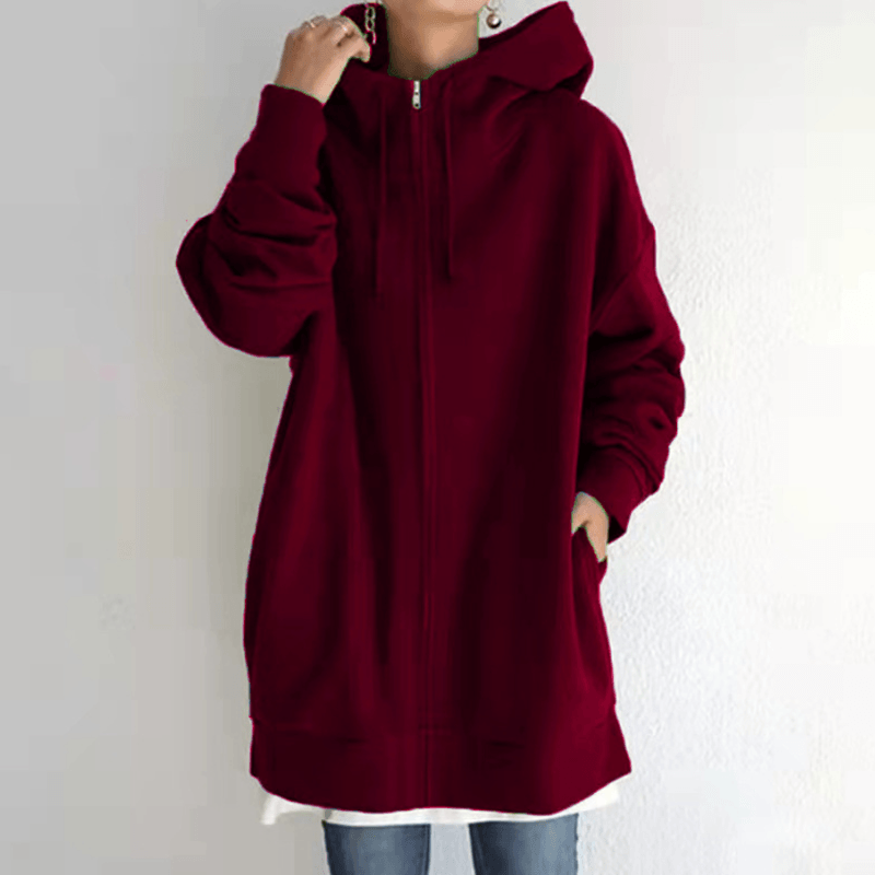 Bequemer Damenpullover mit Kapuze - ComfyHood