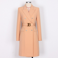 Stilvolles Unifarbenes Blazerkleid - Celeste