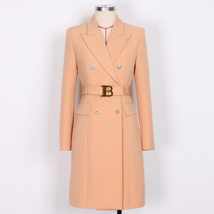 Stilvolles Unifarbenes Blazerkleid - Celeste