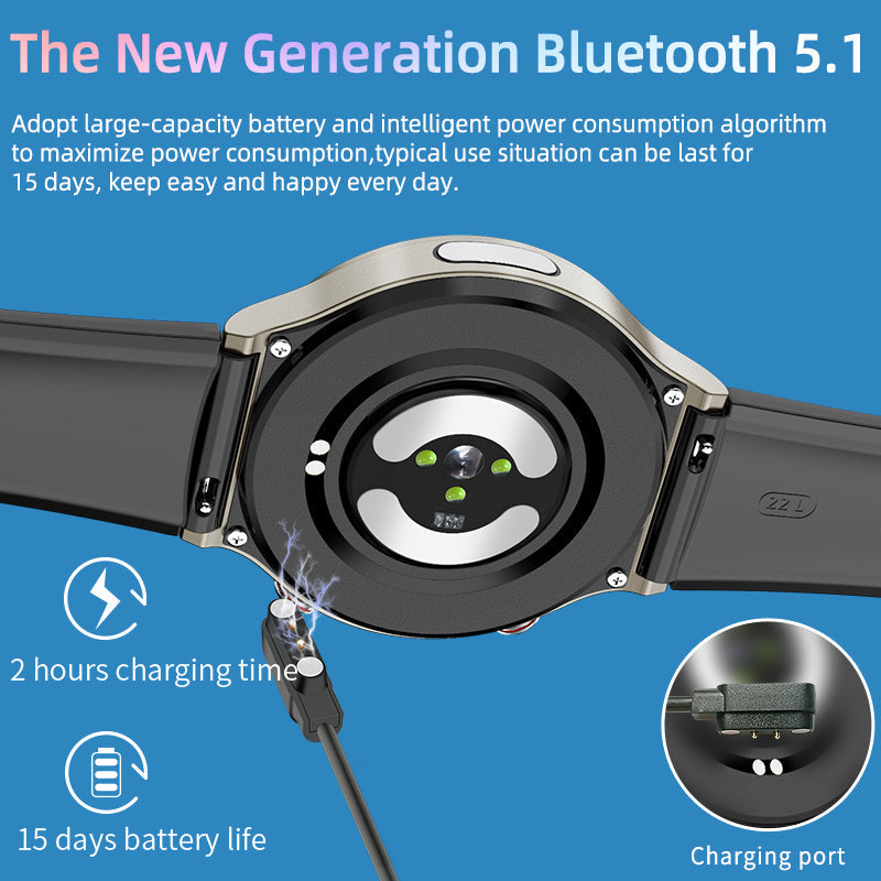 EKG Smartwatch met bloedzuurstof- en hartslagsensor – CardioTrack