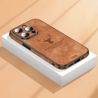 Luxe Hertenleren iPhone Hoes - Veltro