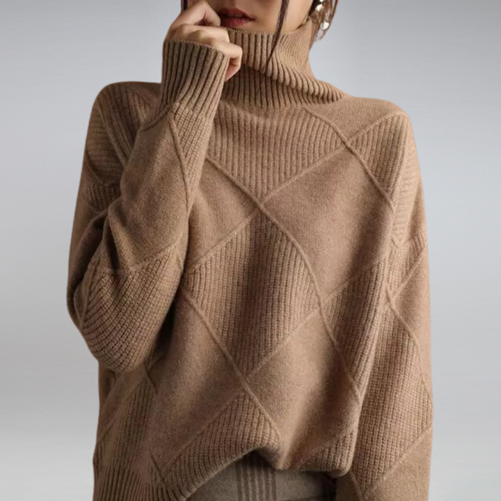 Stilvoller Damenrollkragenpullover - Isabella