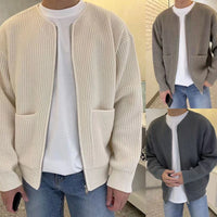 Gestrickte Strickjacke mit Reißverschluss - Milan