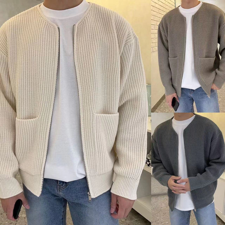 Gestrickte Strickjacke mit Reißverschluss - Milan