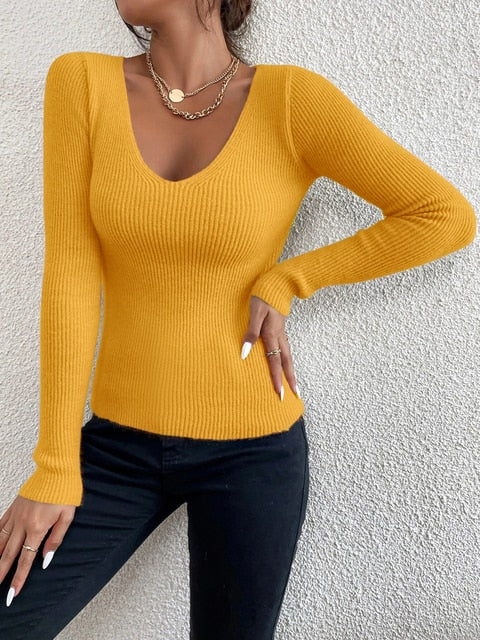 Phoebe Strickpullover mit V-Ausschnitt | Bequem & vielseitig