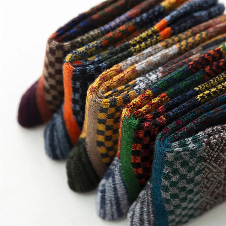 Retro Woolies Set | Warme und bequeme Socken mit stilvollem Design
