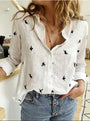 Vintage Damenbluse aus Leinenmischung – Clara
