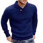 Einfarbiger gestrickter Herrenpullover – Adrian