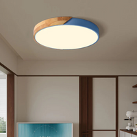 Delos Scandi Wood Ceiling Light | Natural LED Design Lamp 3