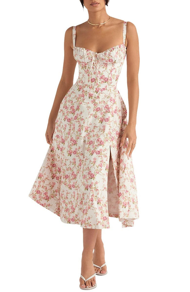 Bustier-Sommerkleid mit Taillenkorsett - Isabella
