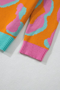 Damestrui Met Colorblock Luipaardprint En Ronde Hals – Liora